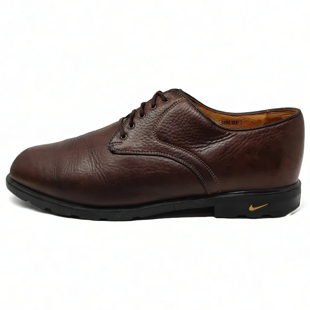 Nike Tiger Woods Last Golf Shoes Men 11W Leather Waterproof Athletic Cleat Spike